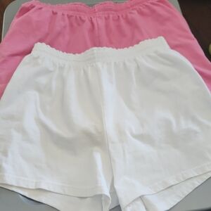 Sofee Pink and White Shorts Set